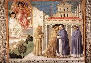 GOZZOLI, Benozzo Scenes from the Life of St Francis (Scene 4, south wall) sdg oil painting reproduction